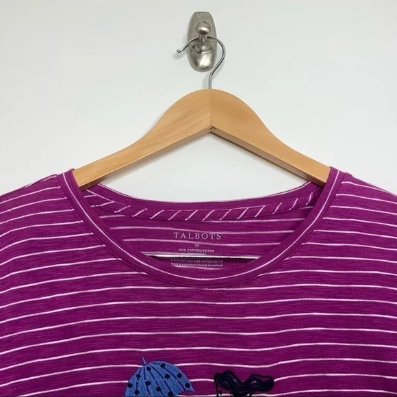 TALBOTS Crew-Neck Shirt. Size Medium. (NWT) - Picture 6 of 6